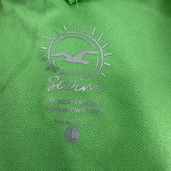 Hollister Swim Textured Cheeky Bold Green Bikini Bottom Womens Large - Picture 4 of 5